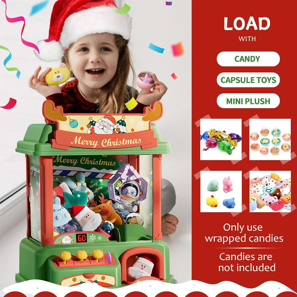 Christmas Claw Machine For Kid - Arcade Games Vending reseña y precio