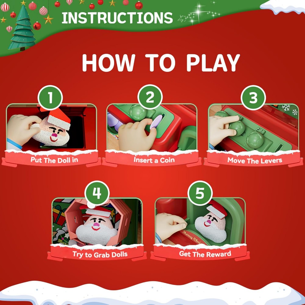 Christmas Claw Machine For Kid - Arcade Games Vending reseña y precio