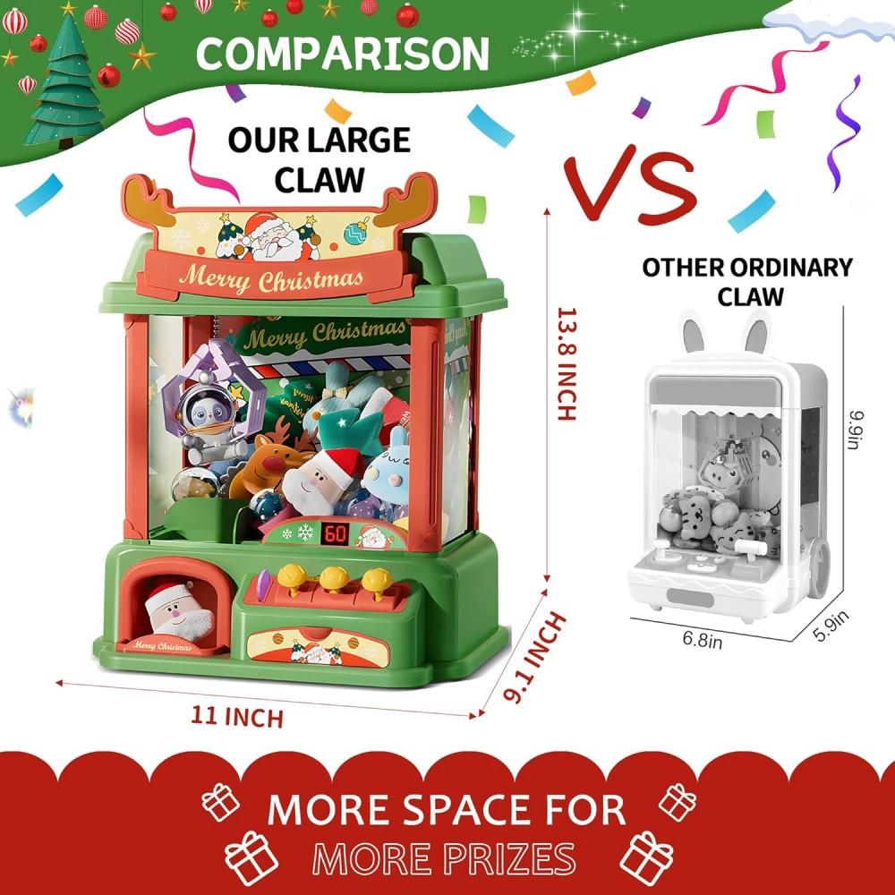 Christmas Claw Machine For Kid - Arcade Games Vending reseña y precio