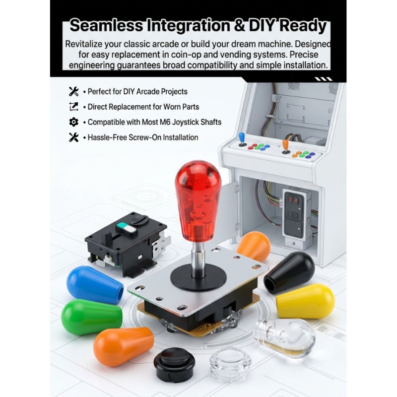 1 PCS M6 Joystick  American Ba - Arcade Games Vending reseña y precio
