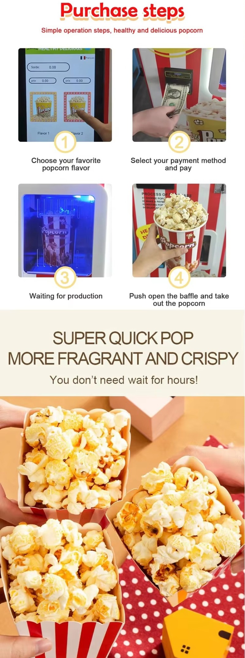 Popcorn Vending Machine Commer - Popcorn Vending Machine reseña y precio