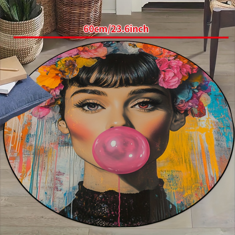 Graffiti Art Woman With Floral - Bubble Gum Machine reseña y precio