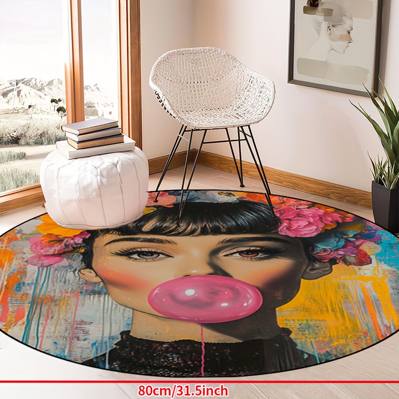 Graffiti Art Woman With Floral - Bubble Gum Machine reseña y precio
