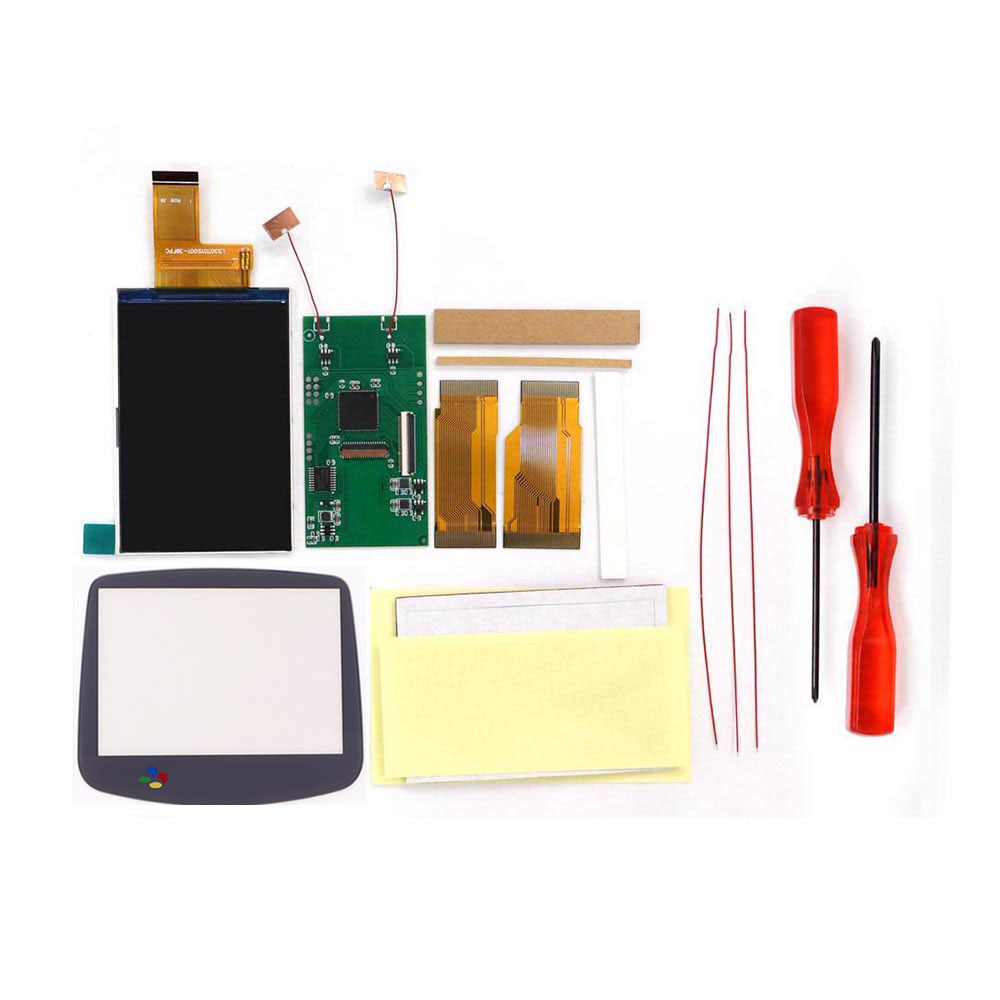 For GBA V5 Drop in Backlight L - Lcd Screen Arcade reseña y precio