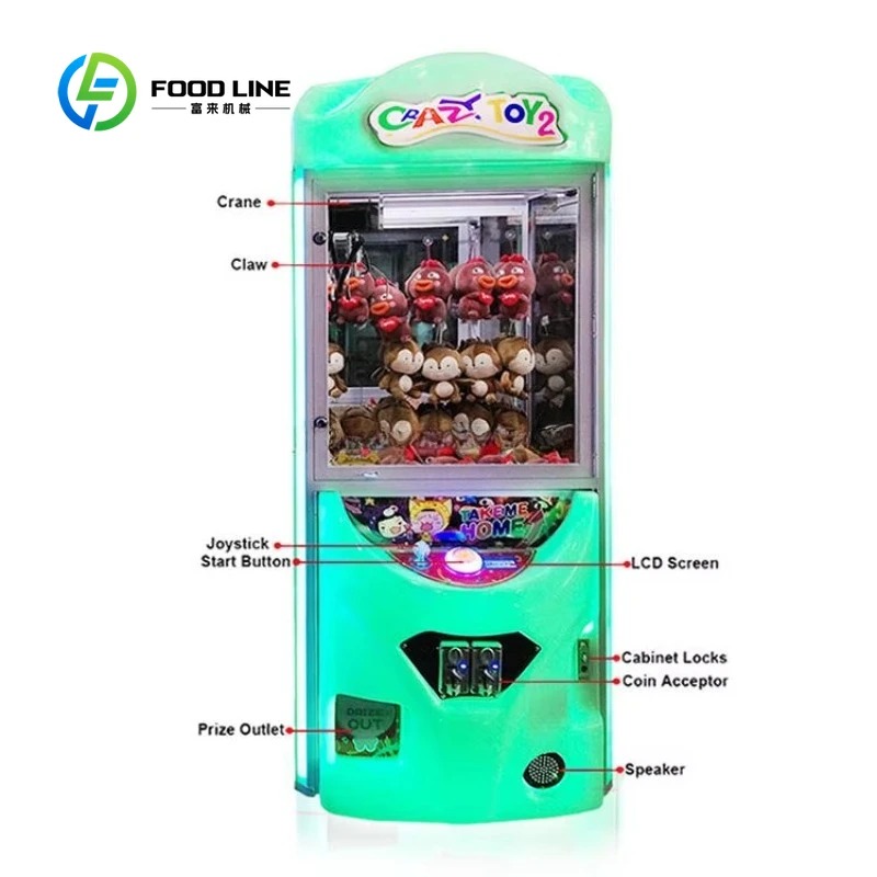 Customized Coin Operated Arcad - Arcade Toy Claw Vending Machine reseña y precio