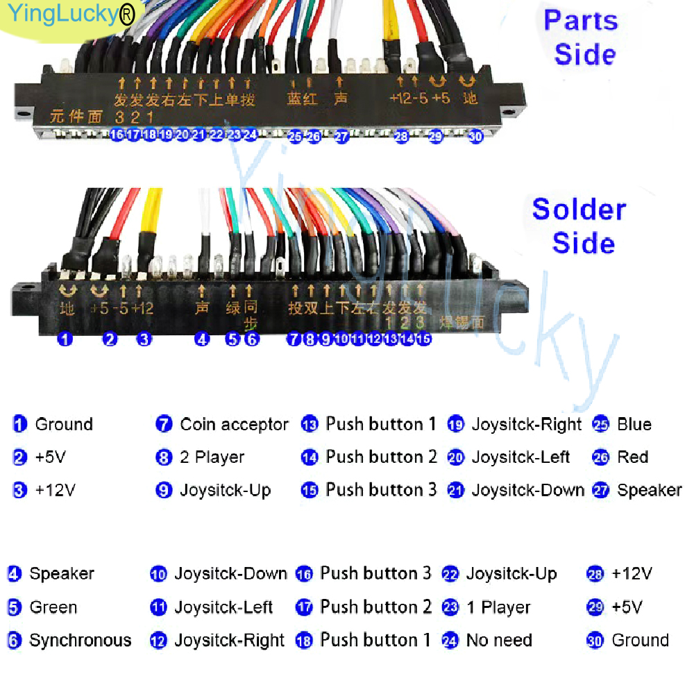Jamma 28 Pin Arcade Cable Leng - Arcade Game Cabinet reseña y precio