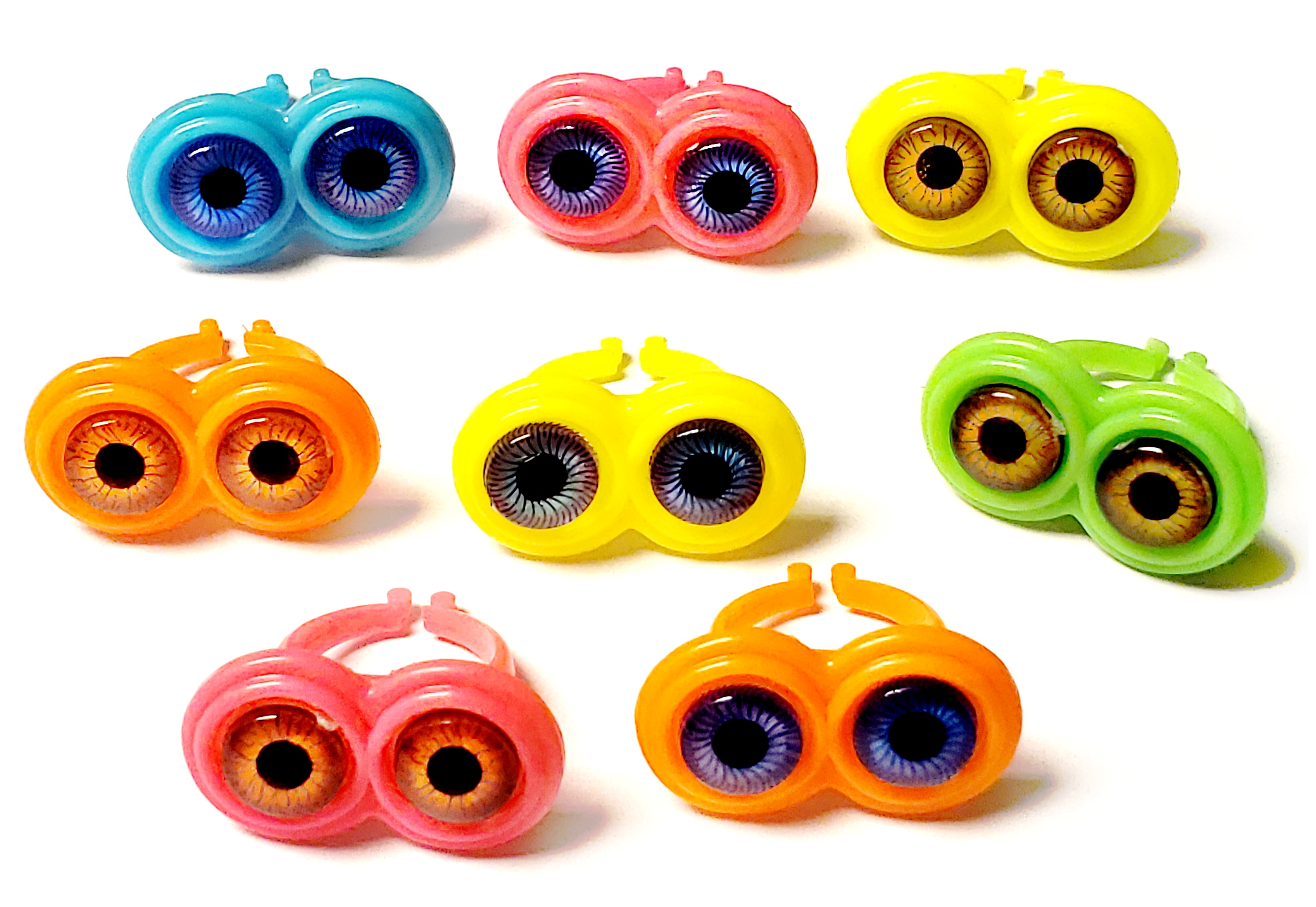 8 pcs MOVING eye RINGS GIRL'S  - Vending Game reseña y precio