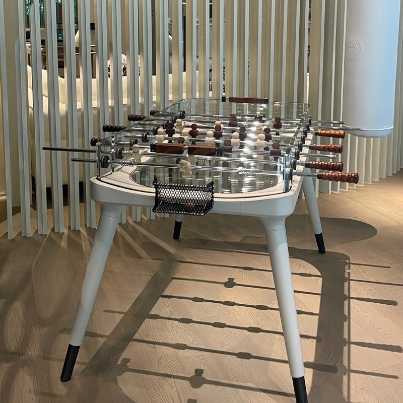 Light Luxury Glass Foosball Ta - Foosball Table Commercial reseña y precio