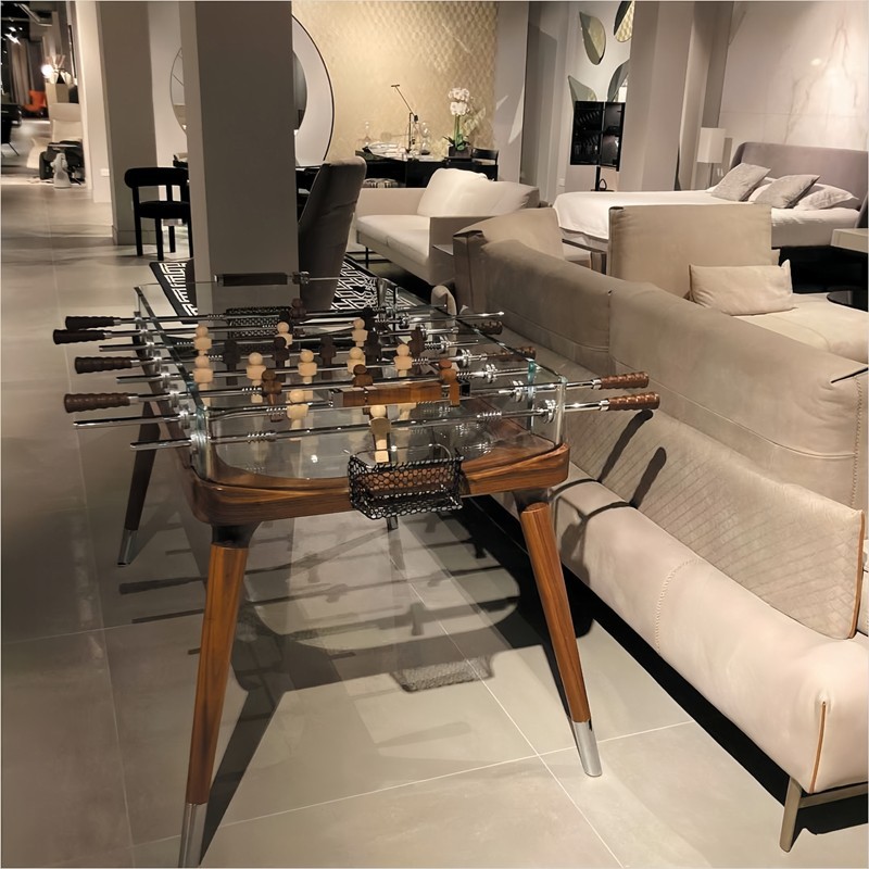 Light Luxury Glass Foosball Ta - Foosball Table Commercial reseña y precio