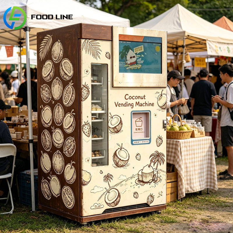 Fresh Coconut Vending Machine  - Open Vending Machine reseña y precio