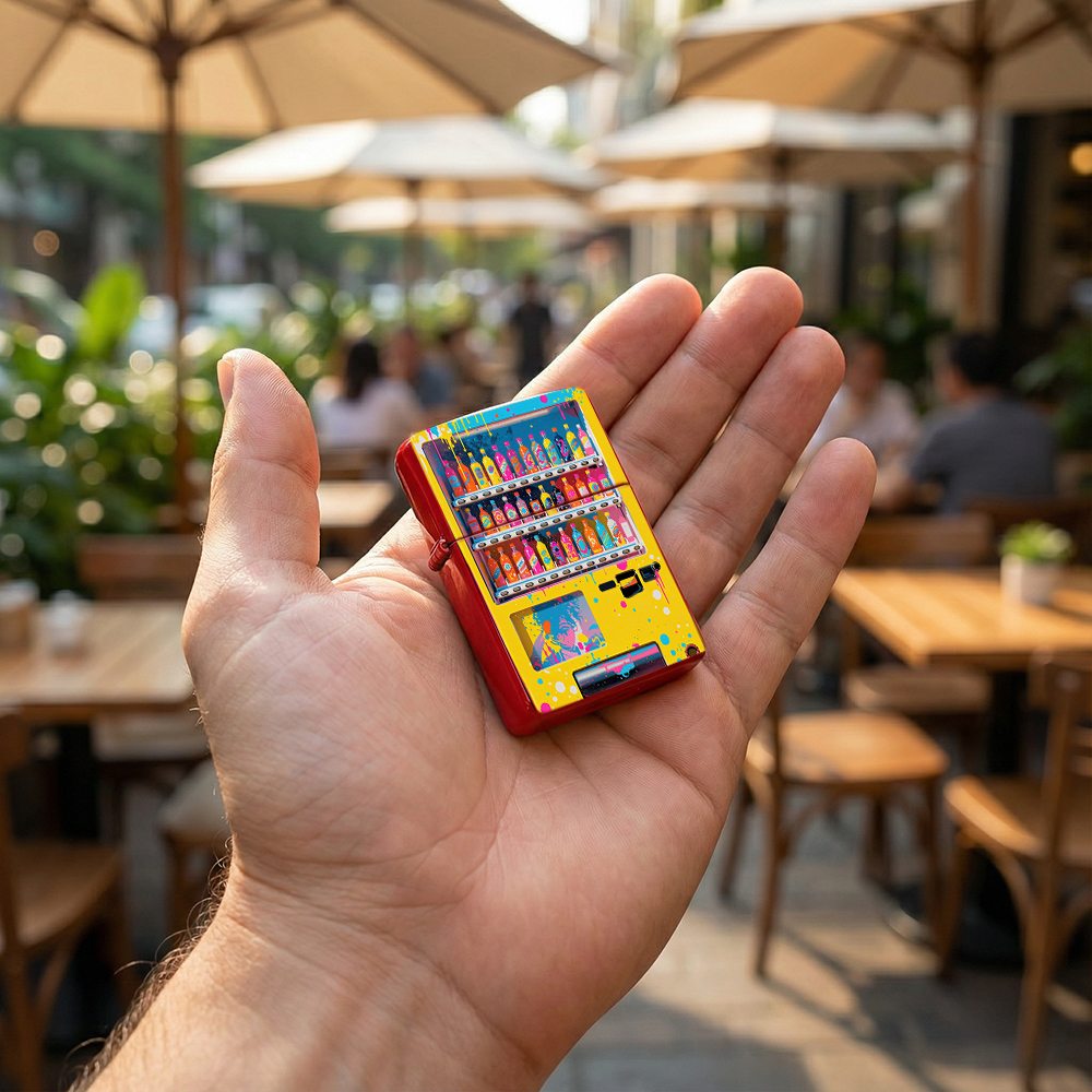 Pop Art Vending Machine Flip T - Arcade Style Vending Machine reseña y precio