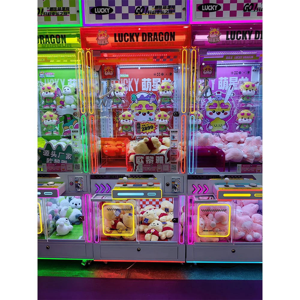 #New Colorful Claw Machine Luc - Arcade Toy Claw Vending Machine reseña y precio