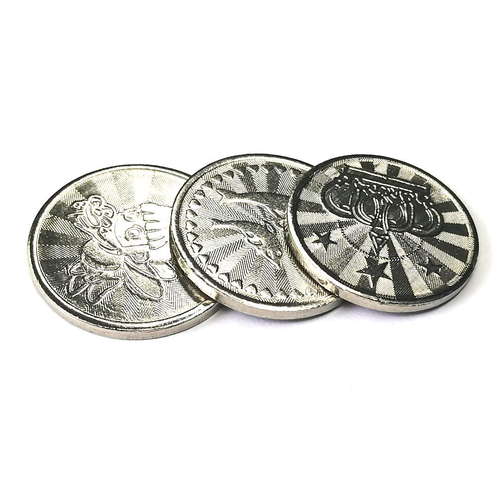 100PCS  Coins Tokens Stainless - Arcade Games Vending reseña y precio