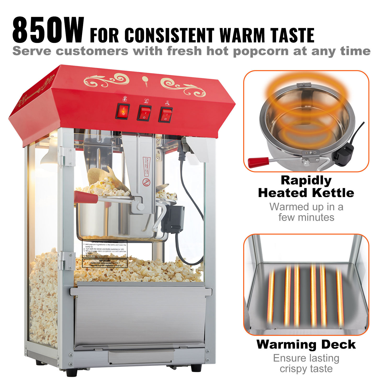 SucceBuy 8 12Oz Popcorn MakerP - Popcorn Vending Machine reseña y precio