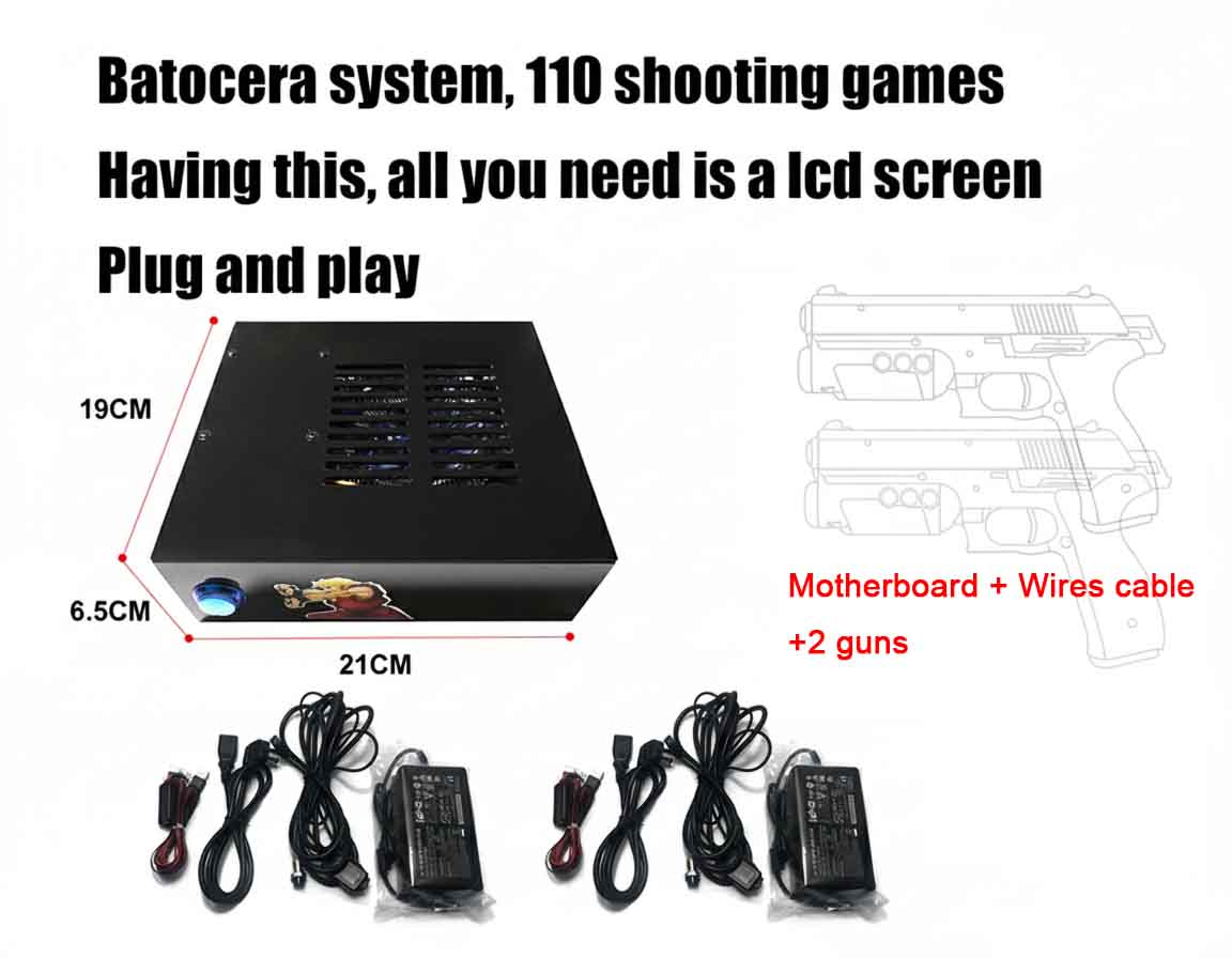 Batocera Game System With Dual - Gun Shooting Arcade reseña y precio