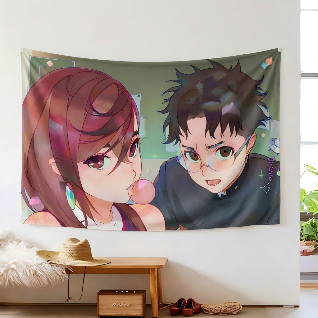 Cute Couple Tapestry Bubble Gu - Bubble Gum Machine reseña y precio