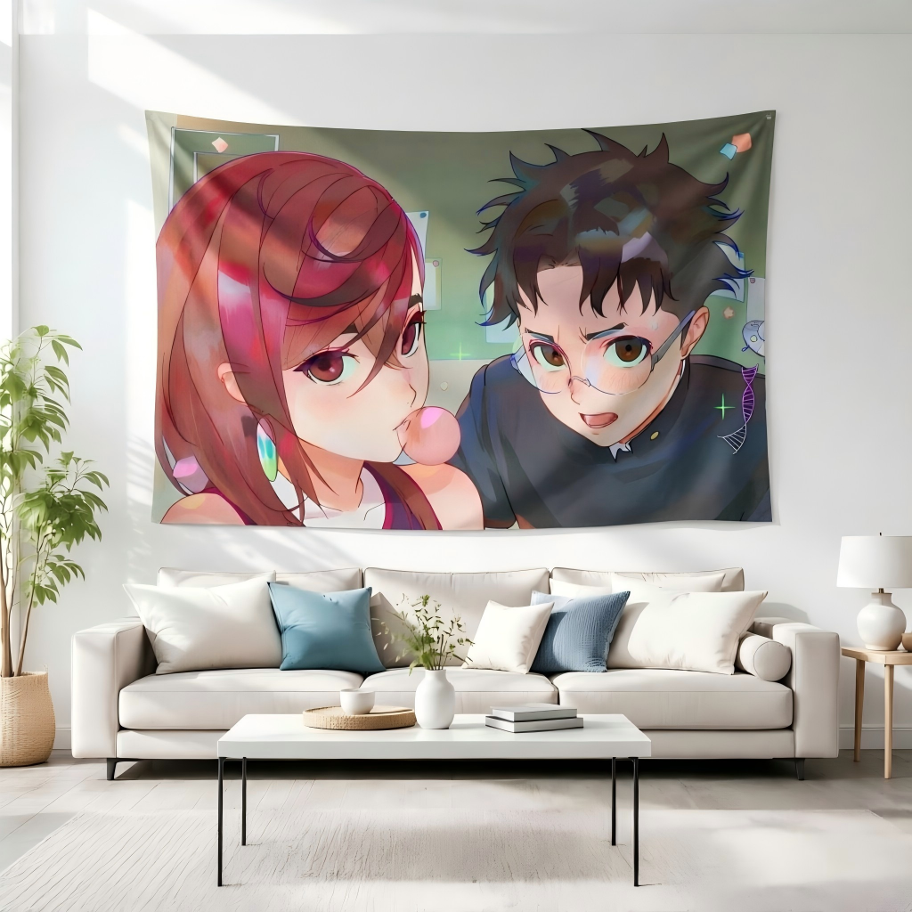 Cute Couple Tapestry Bubble Gu - Bubble Gum Machine reseña y precio